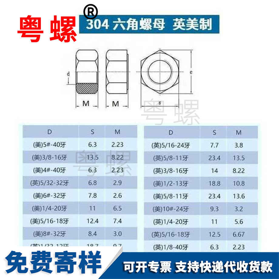 供應(yīng)德宏美制德宏六角螺母