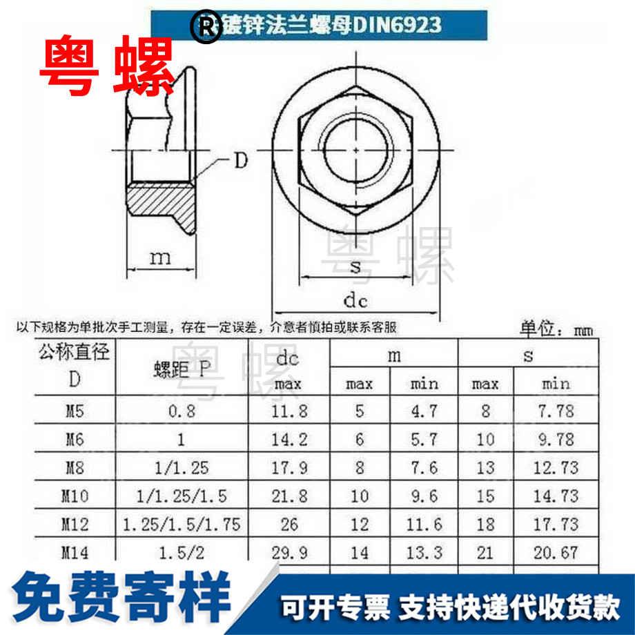 訂做鐵帶齒黑河法蘭螺母
